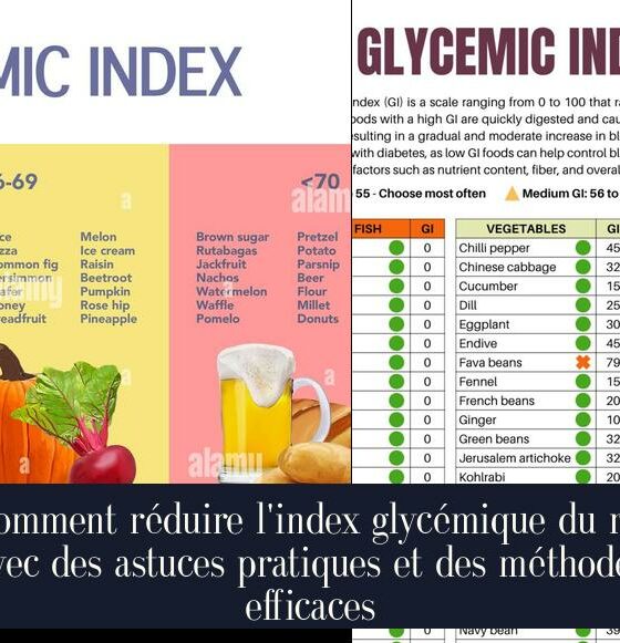 Comment réduire l'index glycémique du riz avec des astuces pratiques et des méthodes efficaces