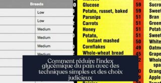 Comment réduire l'index glycémique du pain avec des techniques simples et des choix judicieux