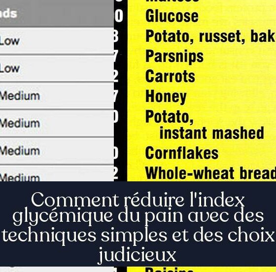 Comment réduire l'index glycémique du pain avec des techniques simples et des choix judicieux