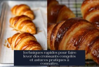 Techniques rapides pour faire lever des croissants congelés et astuces pratiques à connaître.