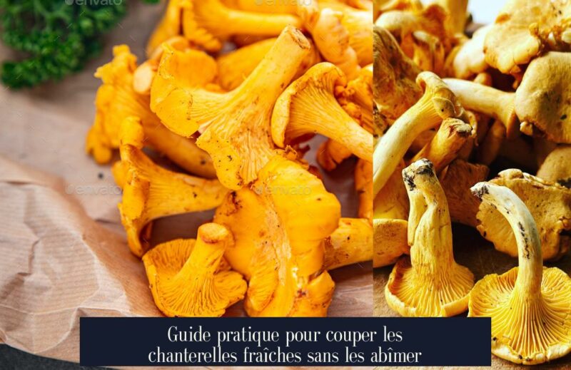 Guide pratique pour couper les chanterelles fraîches sans les abîmer