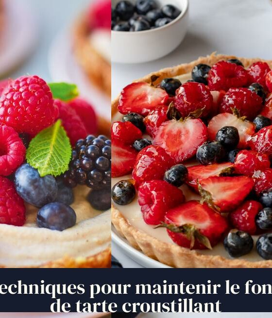 Techniques pour maintenir le fond de tarte croustillant