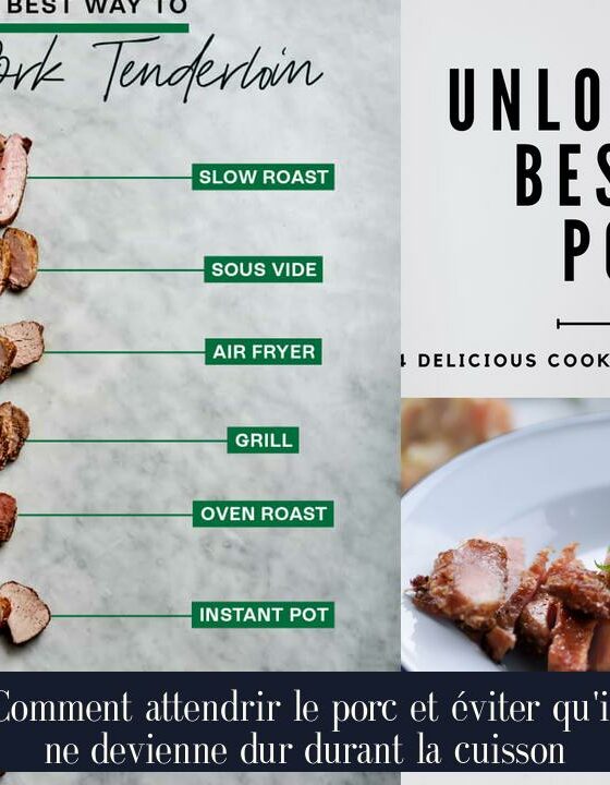 Comment attendrir le porc et éviter qu'il ne devienne dur durant la cuisson