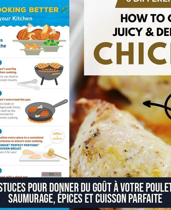 Astuces pour donner du goût à votre poulet : saumurage, épices et cuisson parfaite