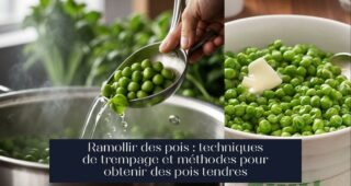 Ramollir des pois : techniques de trempage et méthodes pour obtenir des pois tendres