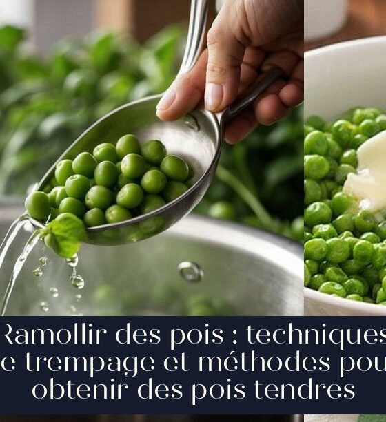 Ramollir des pois : techniques de trempage et méthodes pour obtenir des pois tendres