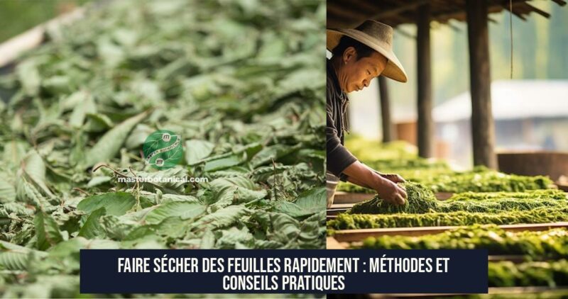 Faire sécher des feuilles rapidement : méthodes et conseils pratiques