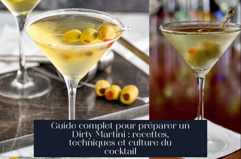 Guide complet pour préparer un Dirty Martini : recettes, techniques et culture du cocktail