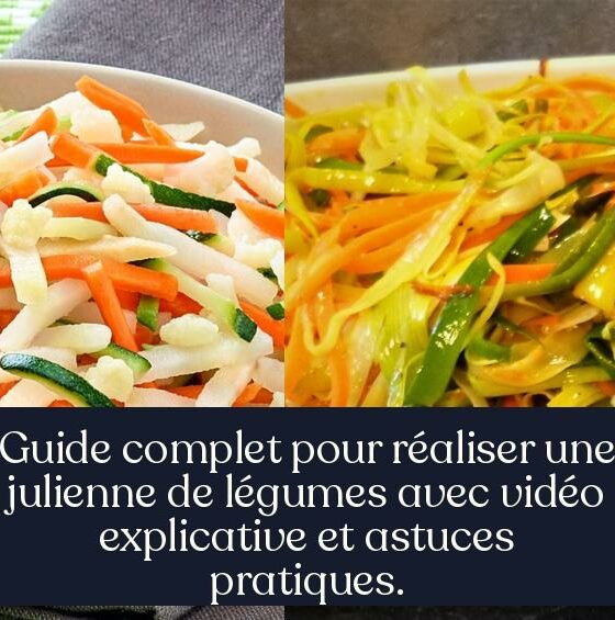 Guide complet pour réaliser une julienne de légumes avec vidéo explicative et astuces pratiques.