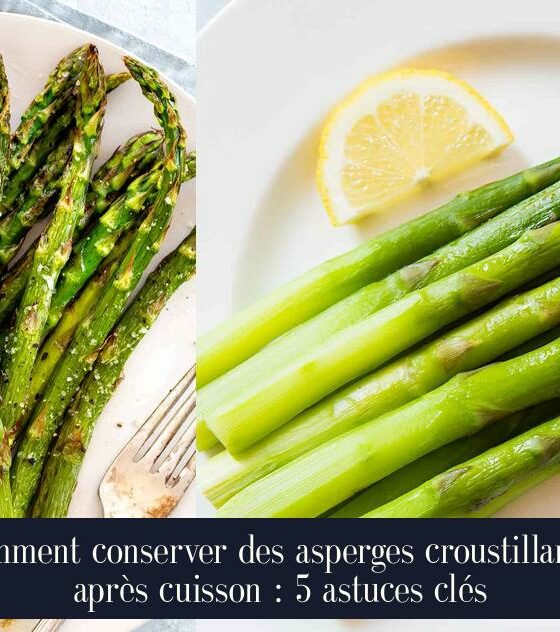 Comment conserver des asperges croustillantes après cuisson : 5 astuces clés