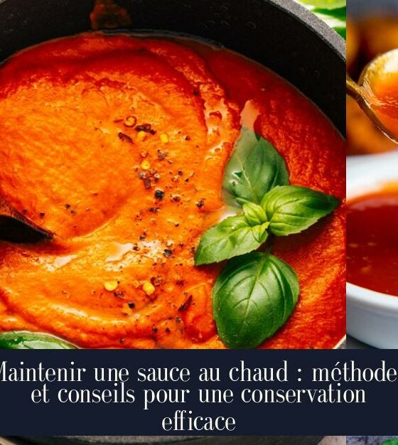 Maintenir une sauce au chaud : méthodes et conseils pour une conservation efficace