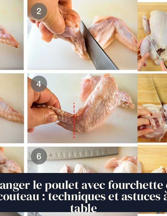 Manger le poulet avec fourchette et couteau : techniques et astuces à table