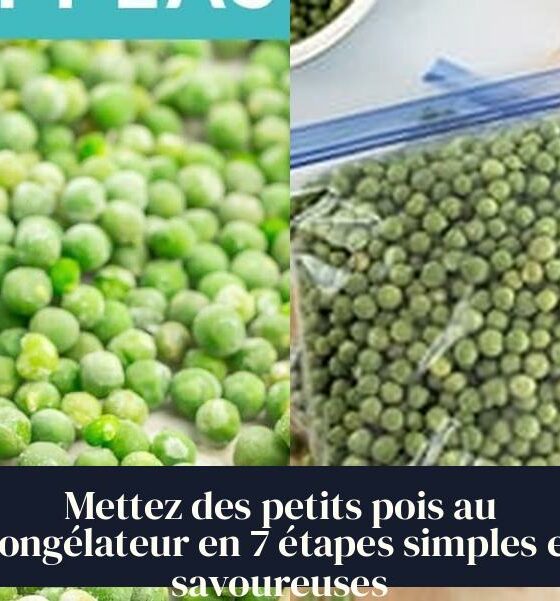 Mettez des petits pois au congélateur en 7 étapes simples et savoureuses
