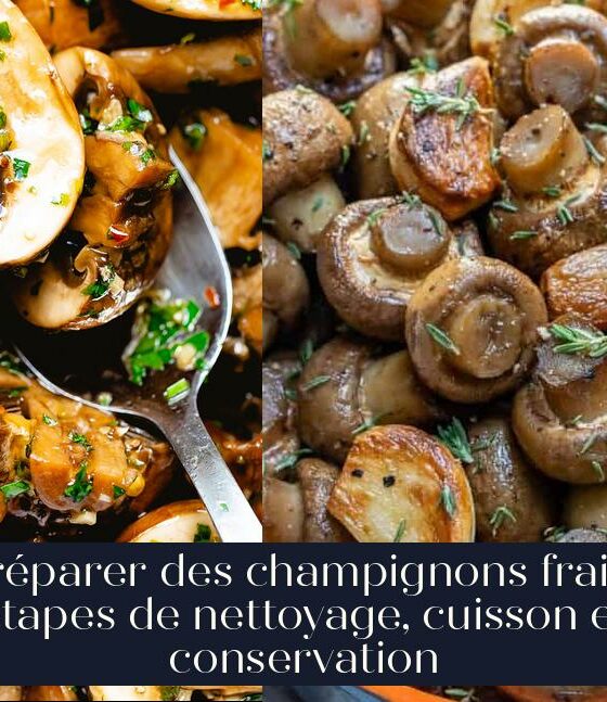 Préparer des champignons frais : étapes de nettoyage, cuisson et conservation