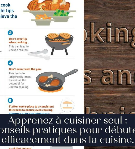 Apprenez à cuisiner seul : conseils pratiques pour débuter efficacement dans la cuisine.