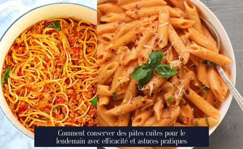 Comment conserver des pâtes cuites pour le lendemain avec efficacité et astuces pratiques