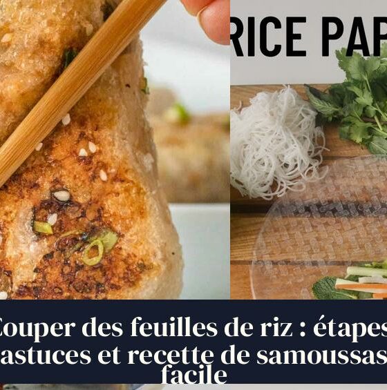 Couper des feuilles de riz : étapes, astuces et recette de samoussas facile