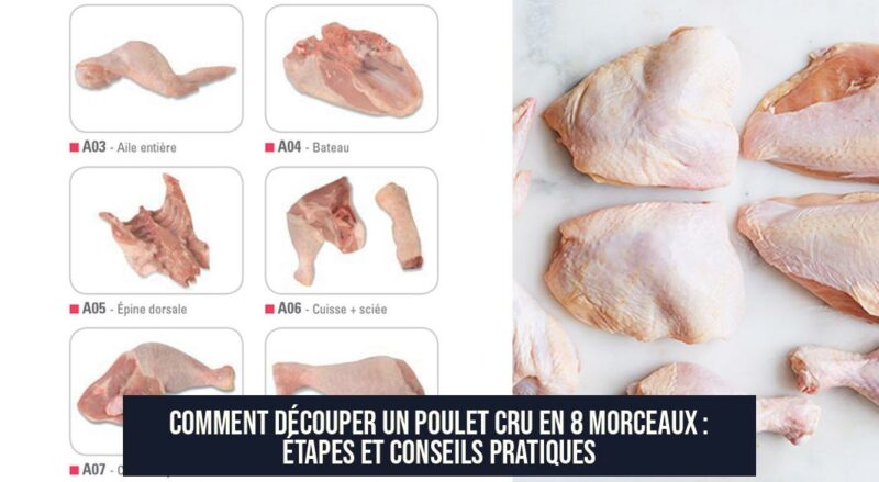Comment découper un poulet cru en 8 morceaux : étapes et conseils pratiques