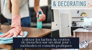 Enlever les taches de crottes de mouches sur un abat-jour : méthodes et conseils pratiques