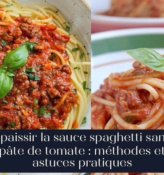 Épaissir la sauce spaghetti sans pâte de tomate : méthodes et astuces pratiques