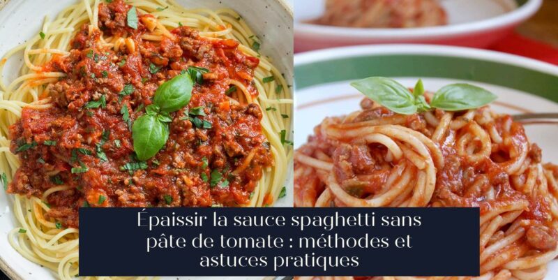 Épaissir la sauce spaghetti sans pâte de tomate : méthodes et astuces pratiques