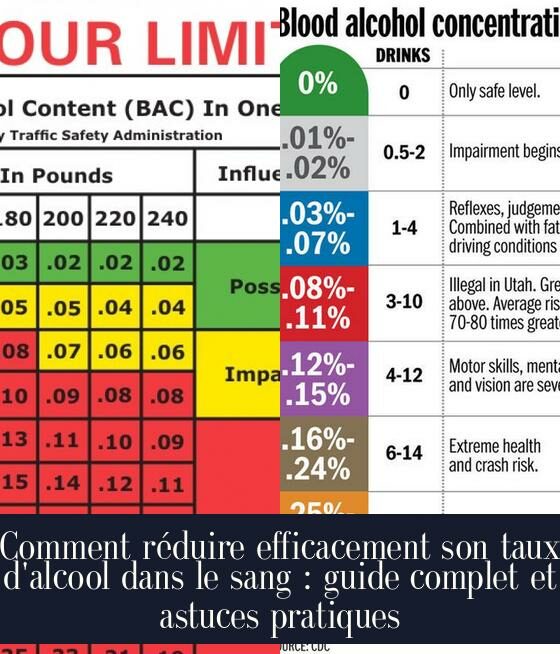 Comment réduire efficacement son taux d'alcool dans le sang : guide complet et astuces pratiques