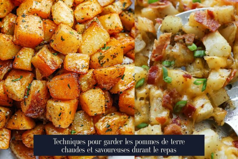 Techniques pour garder les pommes de terre chaudes et savoureuses durant le repas
