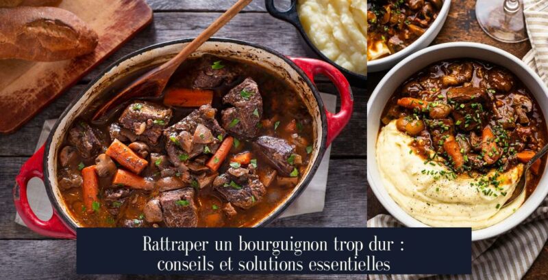 Rattraper un bourguignon trop dur : conseils et solutions essentielles