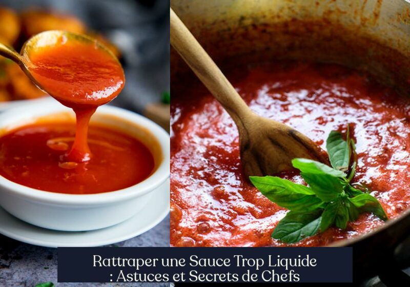 Rattraper une Sauce Trop Liquide : Astuces et Secrets de Chefs