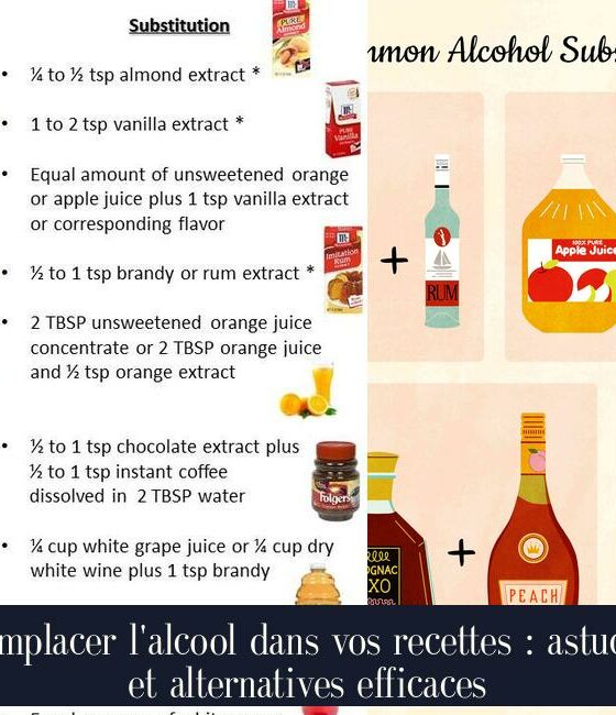 Remplacer l'alcool dans vos recettes : astuces et alternatives efficaces