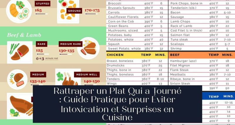 Rattraper un Plat Qui a Tourné : Guide Pratique pour Éviter Intoxication et Surprises en Cuisine