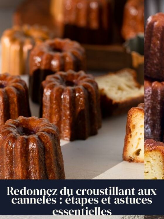 Redonnez du croustillant aux cannelés : étapes et astuces essentielles