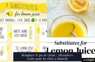 Remplacer le jus de citron : Alternatives acides pour les chefs à domicile