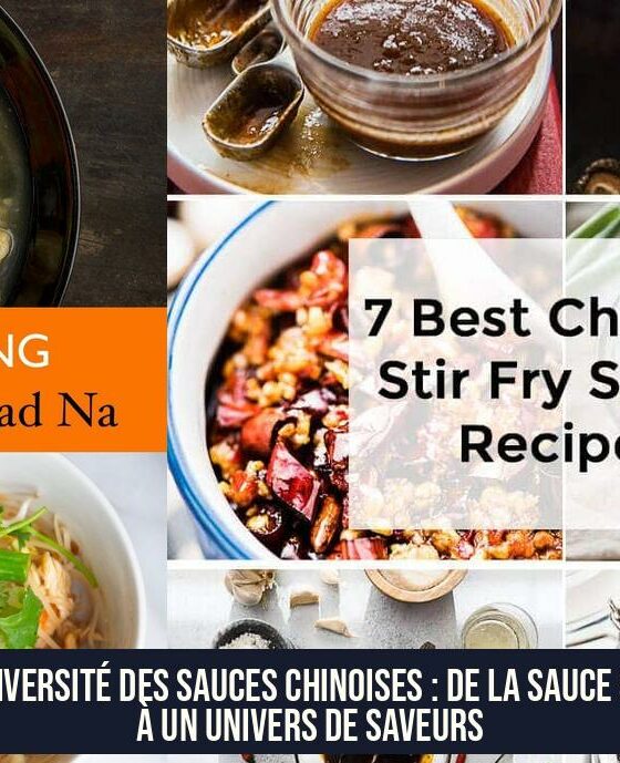 La diversité des sauces chinoises : De la sauce soja à un univers de saveurs