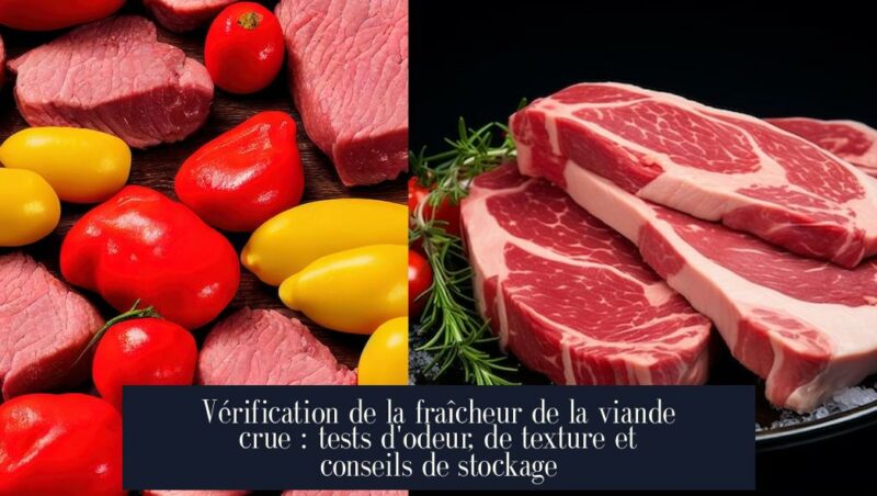 Vérification de la fraîcheur de la viande crue : tests d'odeur, de texture et conseils de stockage