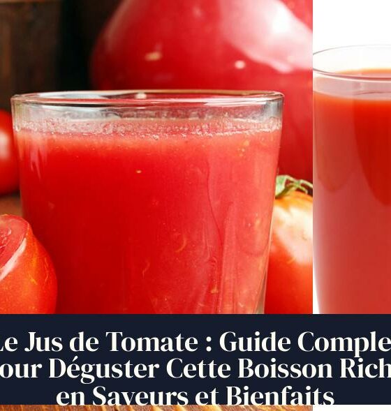 Le Jus de Tomate : Guide Complet pour Déguster Cette Boisson Riche en Saveurs et Bienfaits