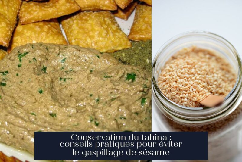 Conservation du tahina : conseils pratiques pour éviter le gaspillage de sésame