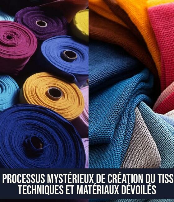 Le processus mystérieux de création du tissu : techniques et matériaux dévoilés
