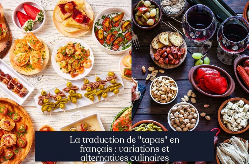 La traduction de "tapas" en français : variations et alternatives culinaires