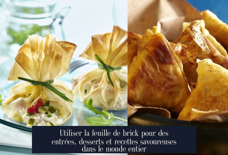 Utiliser la feuille de brick pour des entrées, desserts et recettes savoureuses dans le monde entier