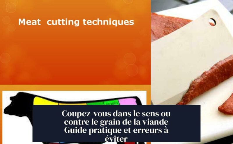 Coupez-vous dans le sens ou contre le grain de la viande Guide pratique et erreurs à éviter