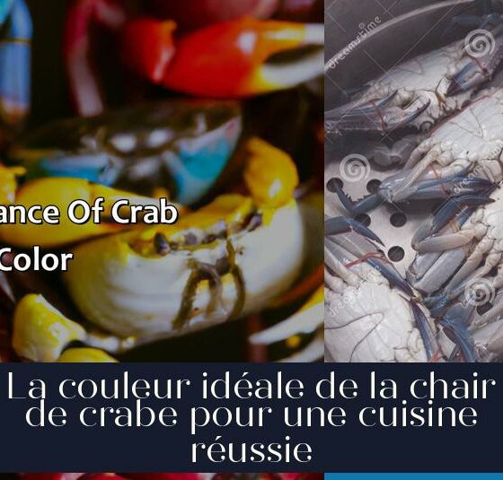 La couleur idéale de la chair de crabe pour une cuisine réussie