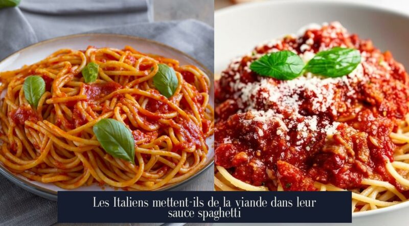 Les Italiens mettent-ils de la viande dans leur sauce spaghetti