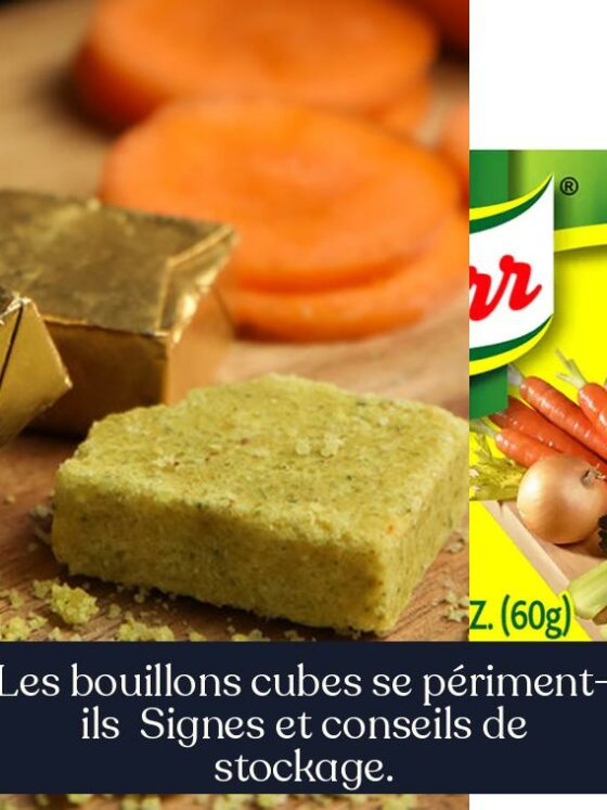 Les bouillons cubes se périment-ils Signes et conseils de stockage.