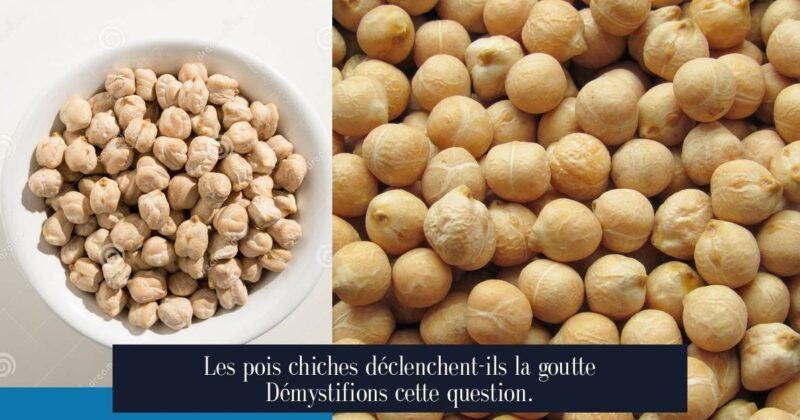Les pois chiches déclenchent-ils la goutte Démystifions cette question.