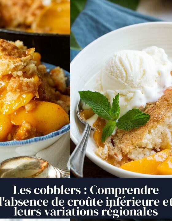 Les cobblers : Comprendre l'absence de croûte inférieure et leurs variations régionales