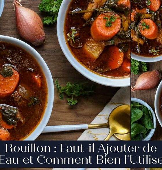 Bouillon : Faut-il Ajouter de l'Eau et Comment Bien l'Utiliser