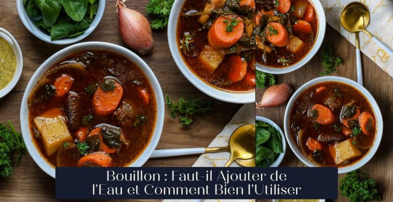 Bouillon : Faut-il Ajouter de l'Eau et Comment Bien l'Utiliser