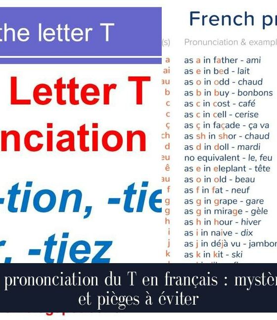 La prononciation du T en français : mystères et pièges à éviter
