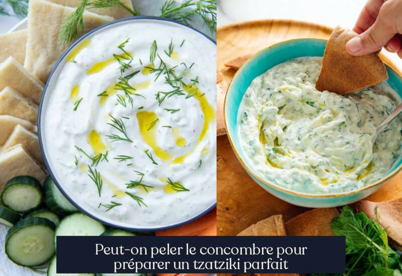 Peut-on peler le concombre pour préparer un tzatziki parfait
